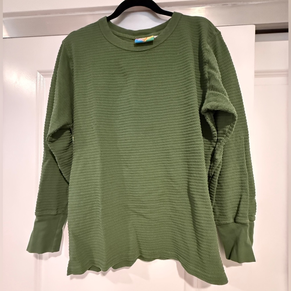 TRADE SWEISS9 Big Bud Press Olive Green Honeycomb Top
